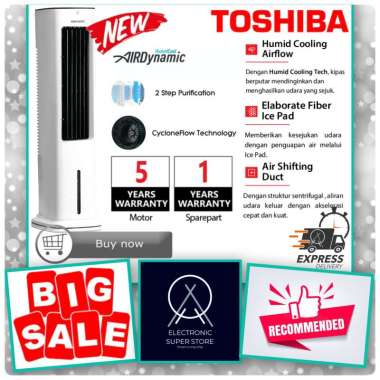 AIR COOLER TOSHIBA F-AEZ60ID AEZ60 LED DISPLAY TOUCH SCREEN COOLERS TOSHIBA 5L TOWER AIR COOLER TOSH