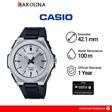 Jam Tangan Pria Casio LWA-300H-7E2 Basic Silver Dial Black Resin Band [ Jakarta ]