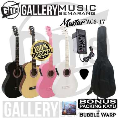 Gitar Akustik Elektrik Maxtar AGS-17 Original / Gitar Akustik Original / Gitar Akustik Termurah PAKE