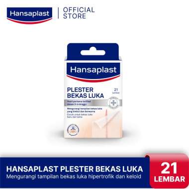 Hansaplast Plester Bekas Luka [21 Lembar] - Menghilangkan Bekas Luka & Keloid