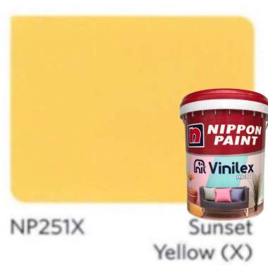 Cat Tembok Interior Vinilex Pro 1000 20 kg - Nippon Paint Yellow Sunset Warna