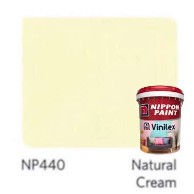 Cat Tembok Interior Vinilex Pro 1000 20 kg - Nippon Paint Natural Cream Warna