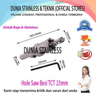 Hole Saw Besi TCT 23mm