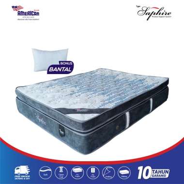 AMERICAN PILLO - SAPHIRE LATEX SPRINGBED MATTRESS ONLY 180 x 200