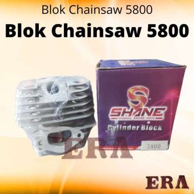 Blok Cylinder Assy Chainsaw 5800 Blok Mesin Potong Kayu Gergaji Pohon Piston Ring Piston Komplit Spa