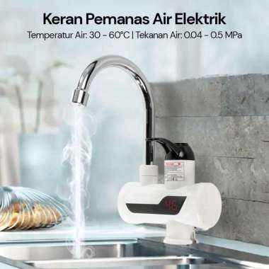 Temmax RX-008 Electric Faucet 3rd Generation Keran Pemanas Air - Putih [3000 W] putih