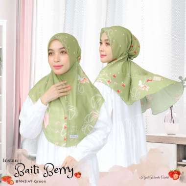 Hijabwanitacantik - Instan Baiti Berry | Hijab Instan | Jilbab Instan Green