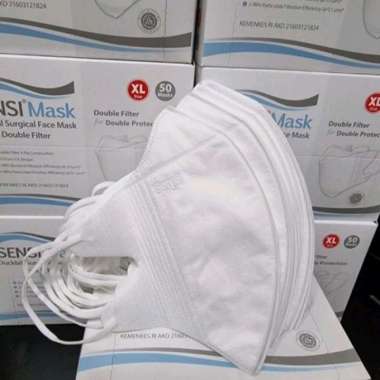 Masker Sensi Duckbill XL Isi 50 Pcs Warna Putih