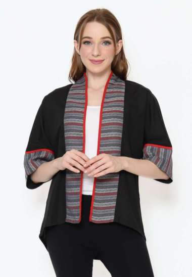 Blazer Wanita - Bhatara Batik Divya Blazer XXL Black 5464