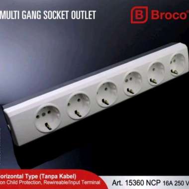 Broco Stop Kontak 6 Lubang 15360