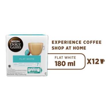 Nescafe Dolce Gusto Flat White Kopi Capsule Original