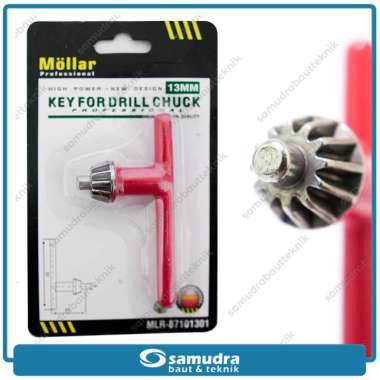 MOLLAR Kunci Bor 13 mm Kunci Kepala Mesin Bor Listrik 13mm Key Chuck