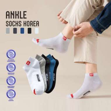 OEM ONE-P577 Kaos Kaki Pria Wanita Polos Casual Motif Hipster Ankle Socks Korea / Kaos Kaki Unisex S