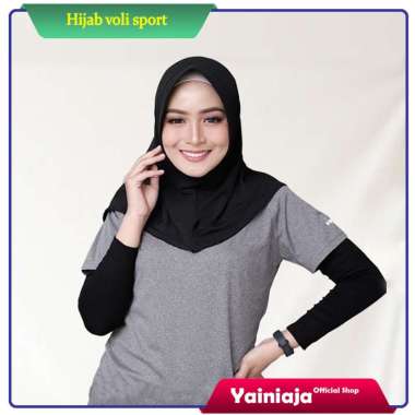 Hijab Sport Hijab Volly Coklat Tua