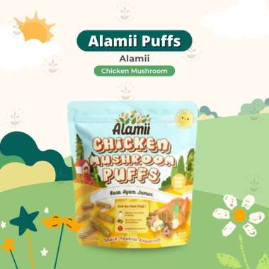 Alamii Puff 30gr Snack Bayi - Alamii Puffs - Chicken Mushroom