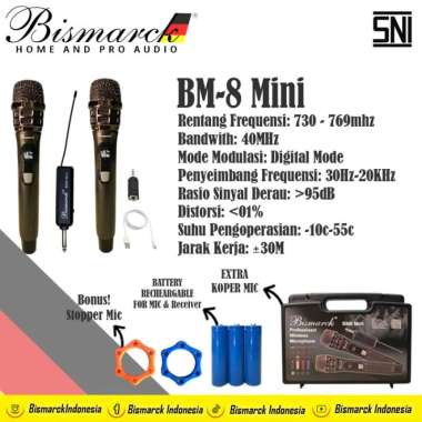 Microphone Wireless Bismarck BM-8 MINI