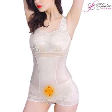 BODYSUIT SHAPEWEAR Korset Pelangsing Pakaian Wanita 001453 BLACK XL