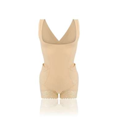 BODYSUIT SHAPEWEAR Korset Pelangsing Pakaian Wanita 001452 BROWN XL