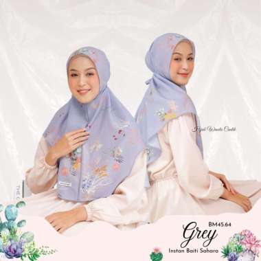Hijabwanitacantik - Instan Baiti Sahara | Hijab Instan | Jilbab Instan Grey