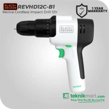 Black & Decker Reviva Bor Hammer Drill Cordless 12V REVHD12C