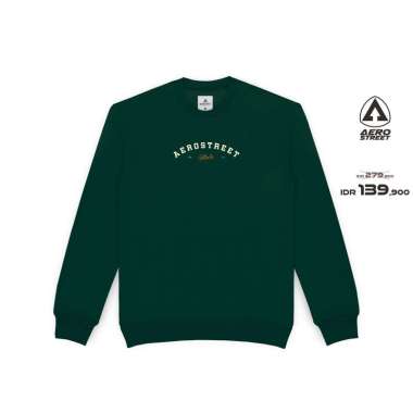 Aerostreet Crewneck Mac Roland Hijau Sweater Sweatshirt BBAAA S