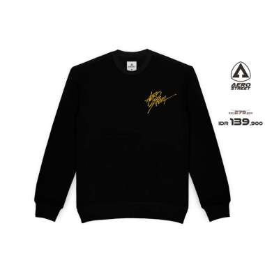 Aerostreet Crewneck Torres Hitam Sweater Sweatshirt BAAAA XXL