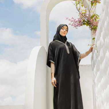 SIMPLICITY Beaded Kaftan Maxi Dress all size Black