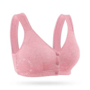 Wimiu BH Menyusui Maternity Bra Menyusui Full Katun Wanita Kait Depan Wanita Tanpa Busa Tanpa Kawat