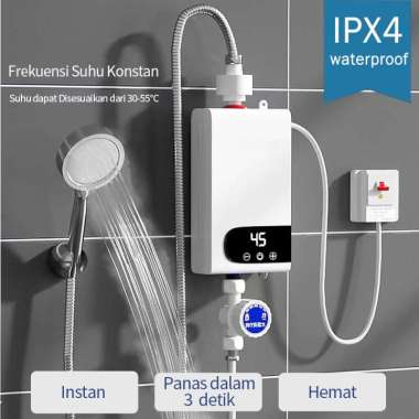 Pemanas Air Listrik Shower Mandi Instant Electric Water Heater SUS Digital Display Heating System Sh