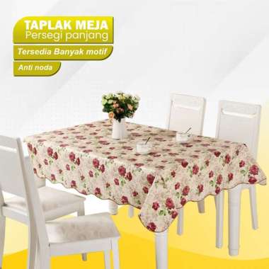 OEM ONE - C120 Taplak Meja Makan Anti Air Uk Kecil dan Besar Alas Meja Taplak Meja Ruang Tamu Kotak