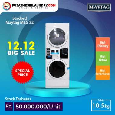 Stack Non Coin Maytag MLG22 Washer-Dryer Kapasitas 10,5 Kg