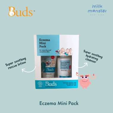 Buds Organic Eczema Mini Pack - Set Lotion Sabun Shampoo 2in1 Eksim