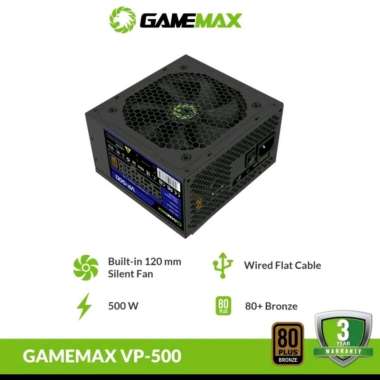 PSU POWER SUPPLY GAMEMAX 80+ 500W VP-500