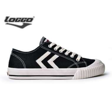 Loggo - Sepatu Revolver Lo Series Hitam Putih - Sneakers Sepatu Kanvas Vulcanized size 37-43 41
