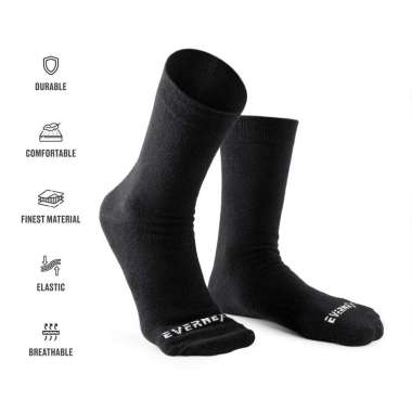 EVERNEXT - KAOS KAKI ANAK SEKOLAH SD SMP SMA KAOS KAKI HITAM PUTIH POLOS LAKI-LAKI PEREMPUAN FULL BL