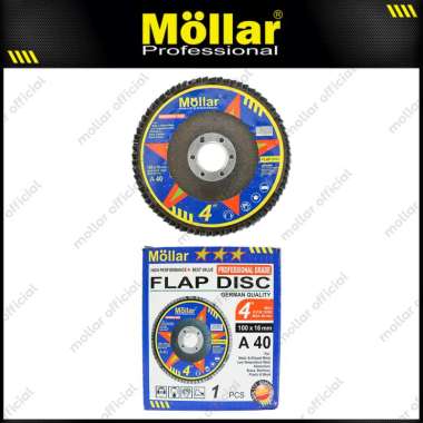 MOLLAR Flap Disc Grit 40 Mata Gerinda Amplas Besi - Satuan