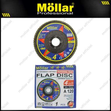MOLLAR Flap Disc Grit 120 Mata Gerinda Amplas Besi - Satuan