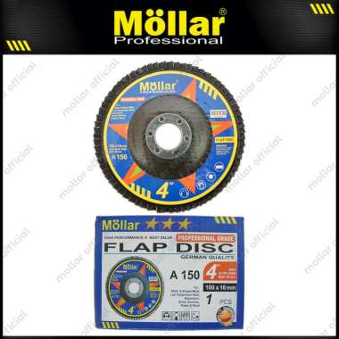 MOLLAR Flap Disc Grit 150 Mata Gerinda Amplas Besi - Satuan