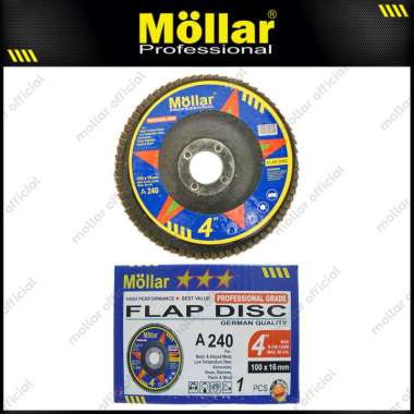 MOLLAR Flap Disc Grit 240 Mata Gerinda Amplas Besi - Satuan