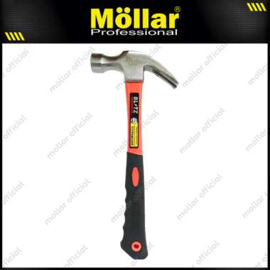 BLITZ Palu Kambing 12 Oz Gagang Fiber - Martil 12oz Claw Hammer