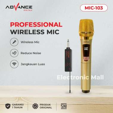 Advance - Mic Wireless Single Mic Free Baterai (MIC-103)