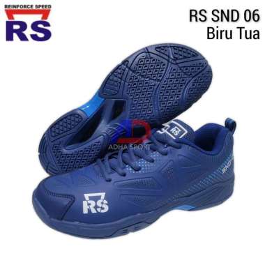 Sepatu Badminton RS SND 06 / SND06 Biru Tua Navy Original Bulutangkis ADHA SPORT 40