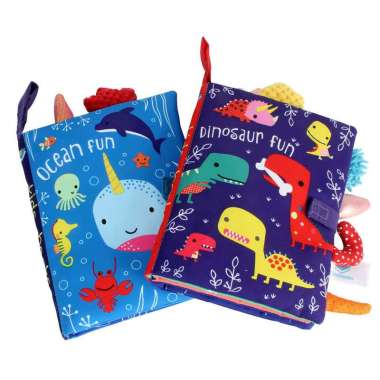 FG Buku Bantal Bayi Mainan Softbook Animal Tail Bayi Buku Kain Bayi Cloth Book Baby Buku Bunyi W763 