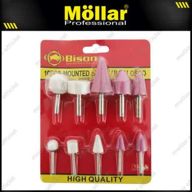 BISON Batu Osco Set 10 Pcs Batu Gerinda Mini Grinder Mounted Stone