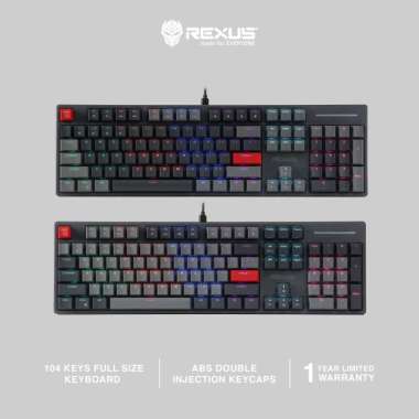 Rexus Keyboard Gaming Heroic KX5 Brown Hitam