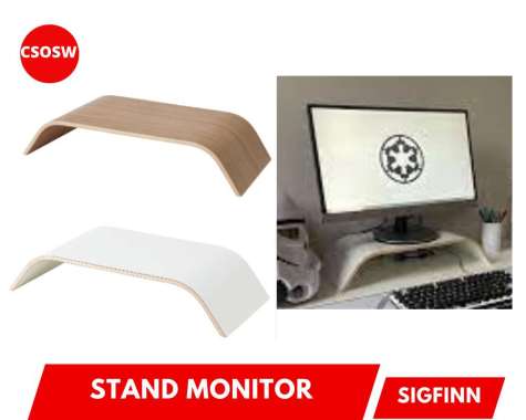 Stand Laptop Kayu Meja Monitor Komputer Minimalis Stand Monitor SIGFIN