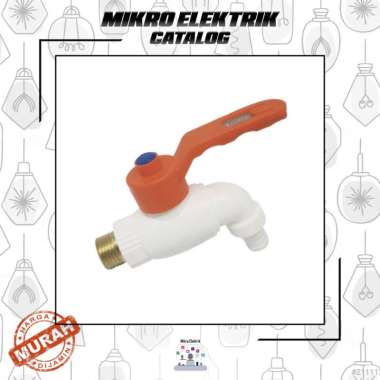 Keran Air 1/2 inch Kran Dapur Tembok WC Toilet Plastik Gemuk Kuningan SW