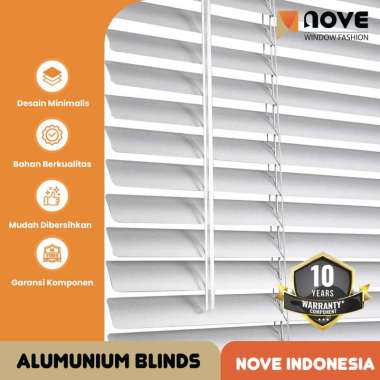 Nove Tirai Gulung Alumunium - Alumunium Blinds - Tirai Minimalis Perforated Slat