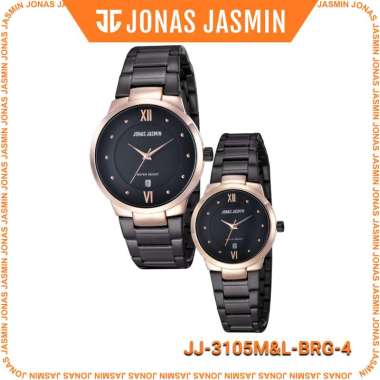Jam tangan Jonas Jasmin Couple Analog JJ-3105 M/JJ-3105 L Original Garansi BRG4 Pria