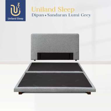 Tempat Tidur Uniland Sleep Lumi / Dipan Sandaran / Divan Headboard / DIY Bed Frame In a Box 180x200 Caramel
